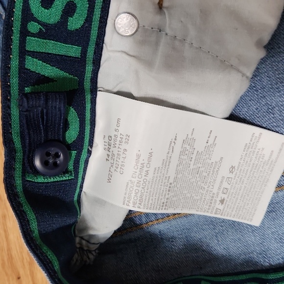 Levi's Boys' 511 Slim Fit Performance Jeans size 14 Regular - Picture 7 of 9